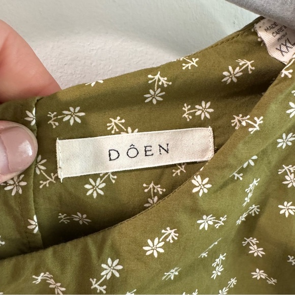 Doen 100% Organic Cotton Renoir Top in Cypress Calico XXL - Picture 5 of 9